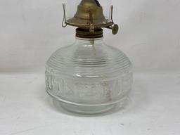 Clear Glass Base Oil Lamp