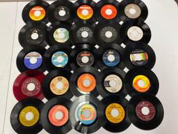 Grouping of 45's Vinyl Records
