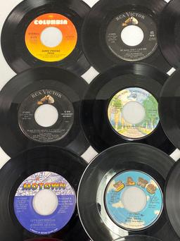 Grouping of 45's Vinyl Records