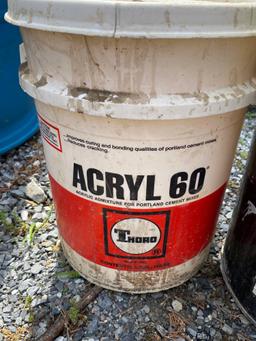 5 Gallon Buckets of Assorted Fluids