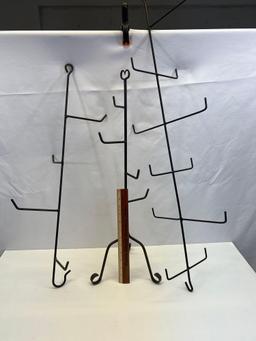 3 Wrought Iron Basket Trees