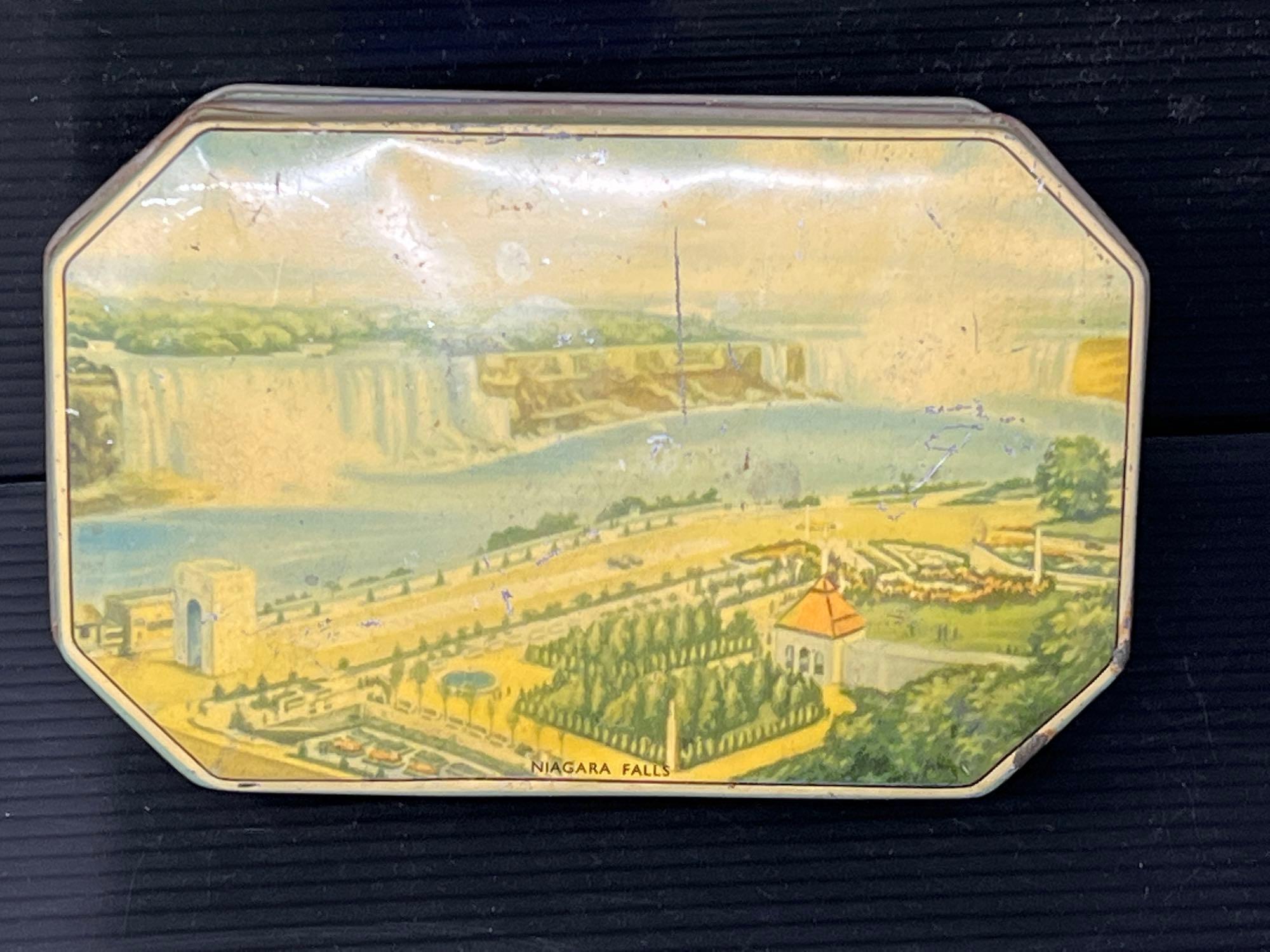 Velveeta Shells & Cheese Camera, 2 Decorative Tins and Lancaster Salted Nut Co. Peanut Tin