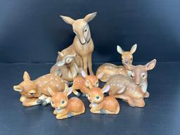 8 Deer Figures