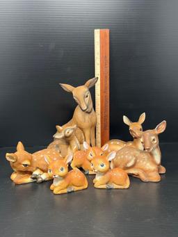 8 Deer Figures