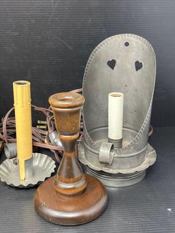 Candle Sconces, Electrified Candles
