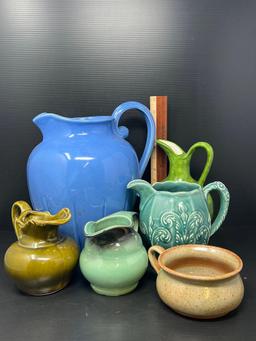 Pitchers, Creamers and Handled Bowl