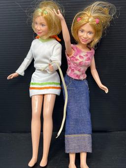 6 Dolls Including 4 Barbie Type