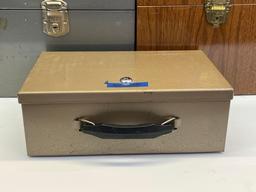 Metal & Plastic File Boxes and Cash Box