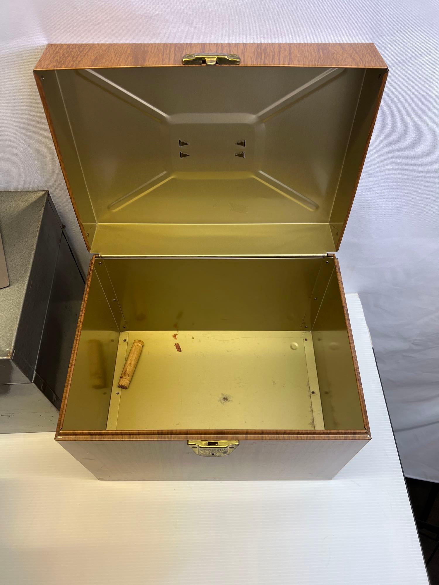 Metal & Plastic File Boxes and Cash Box