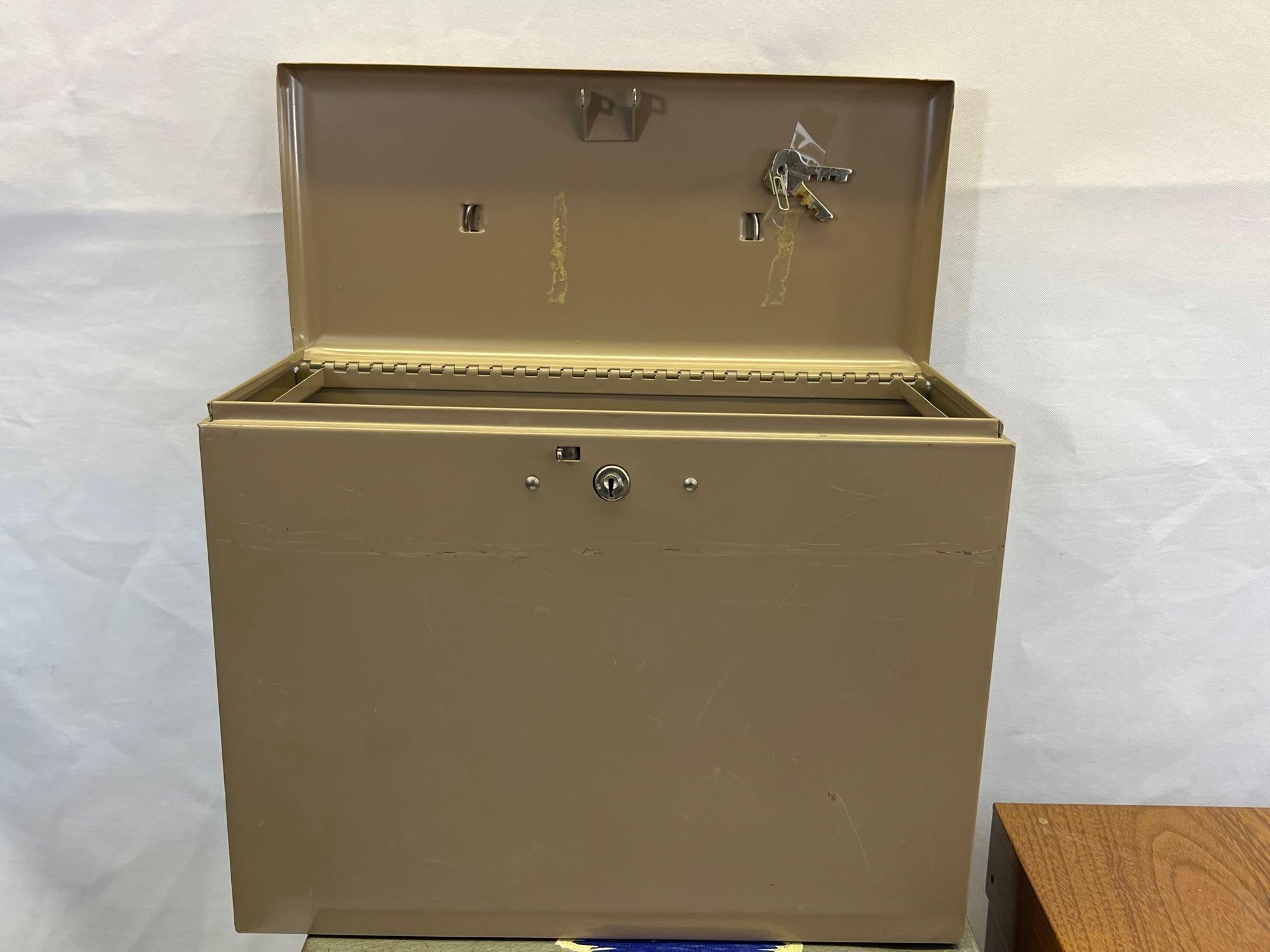 Metal & Plastic File Boxes and Cash Box