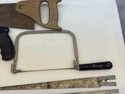 Saws Lot- Hand Saw, Hack Saw, Keyhole Saw, Others and Blades