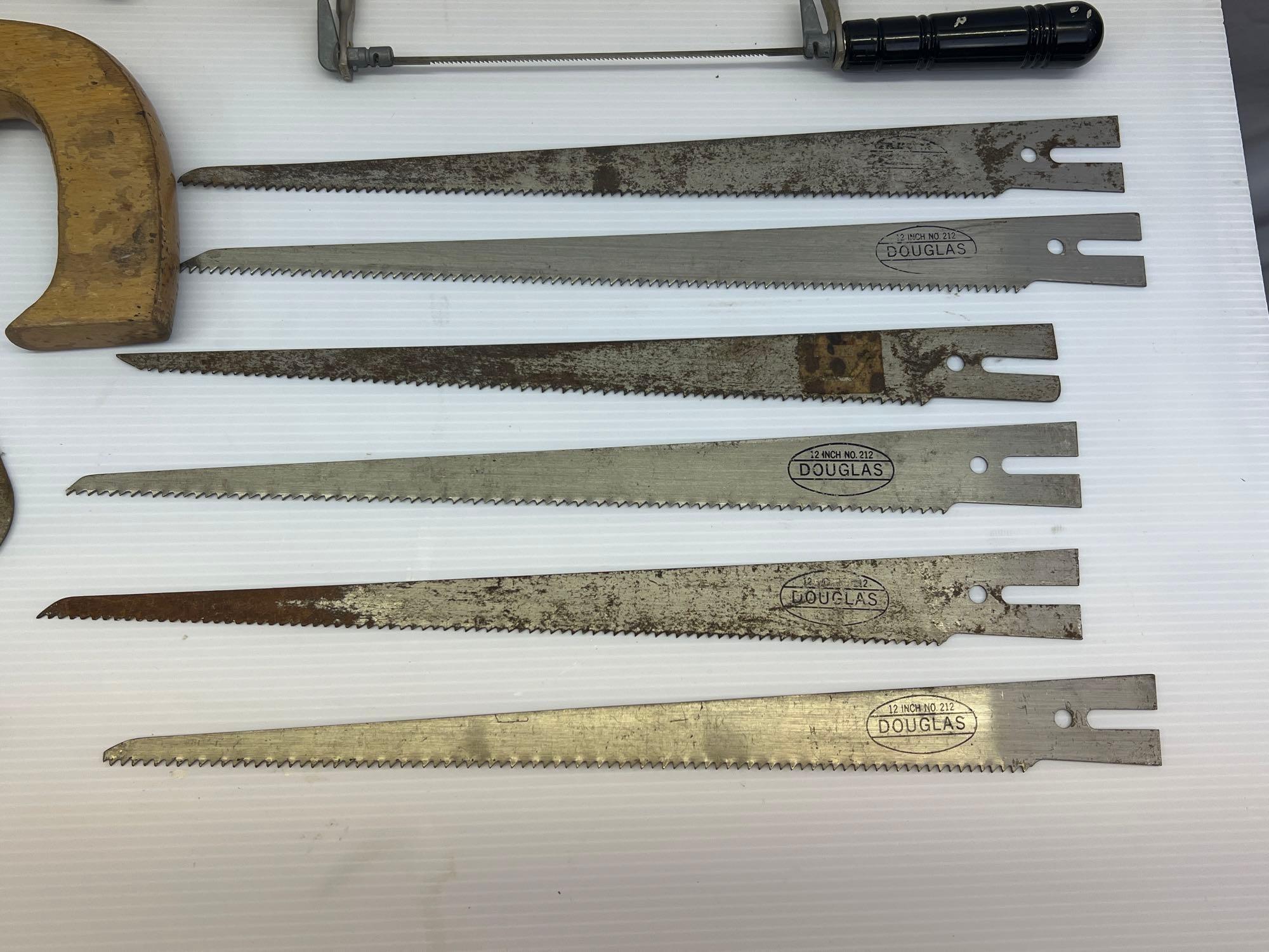 Saws Lot- Hand Saw, Hack Saw, Keyhole Saw, Others and Blades
