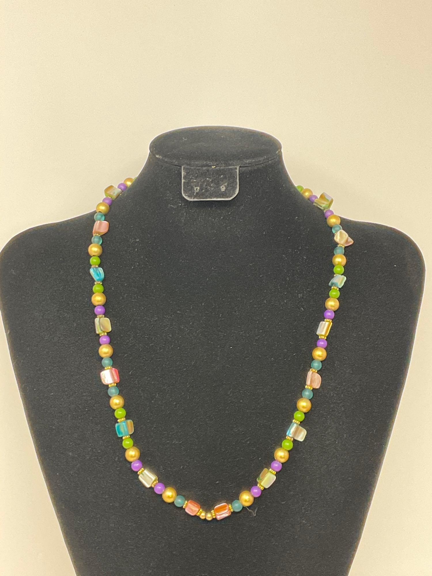 Beaded necklaces and bracelets