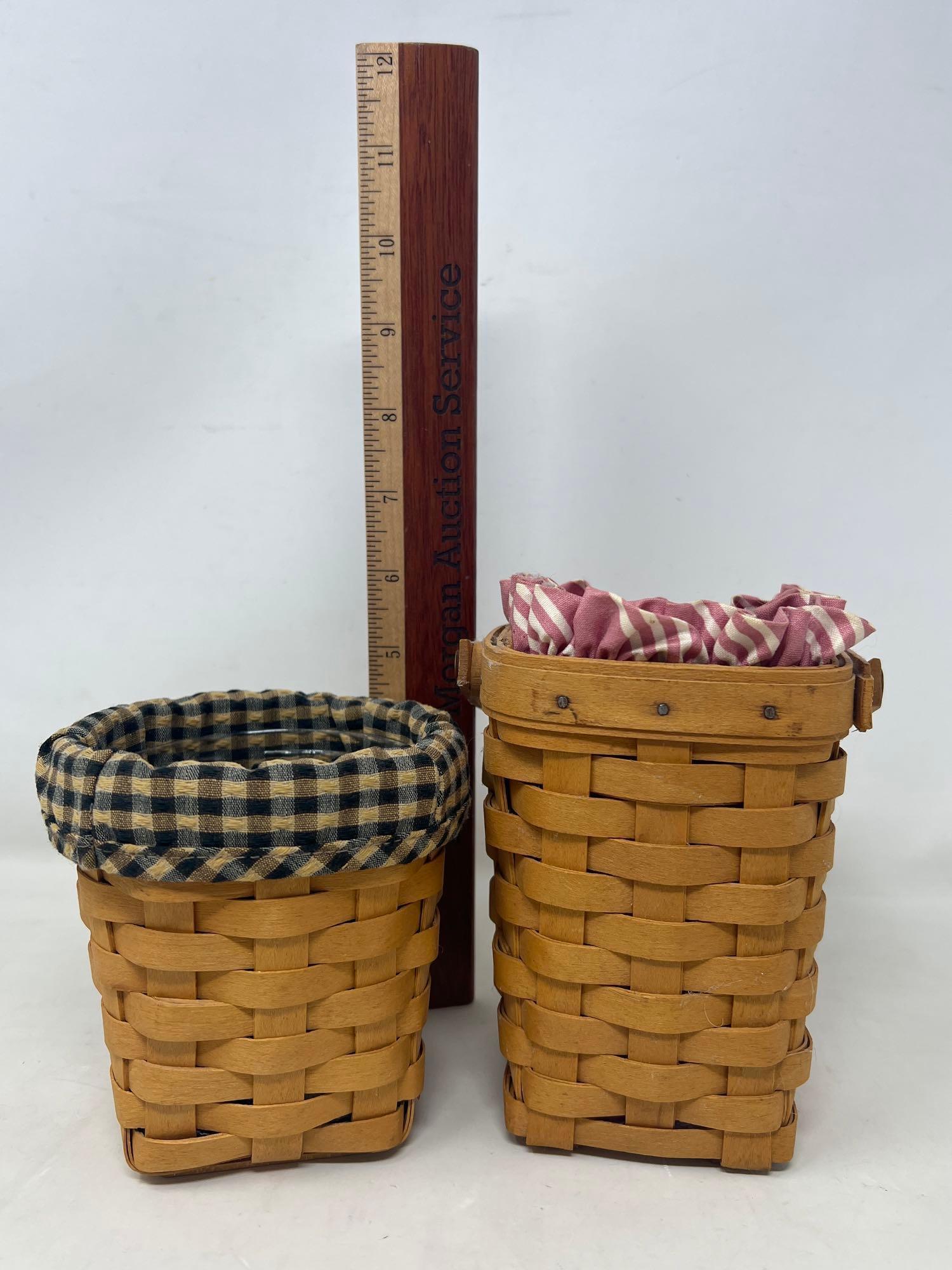 2 Natural Longaberger Baskets