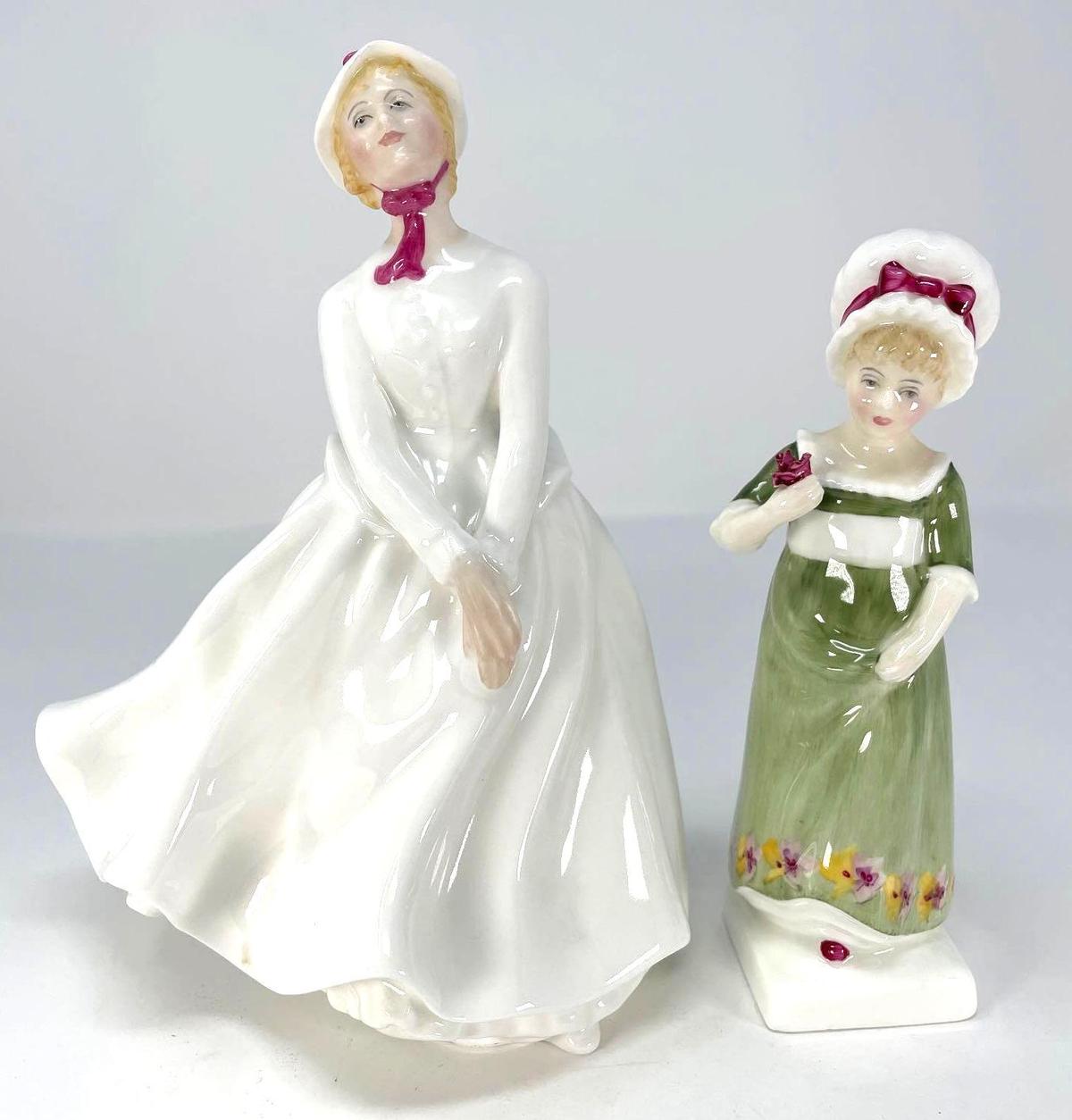 2 Royal Doulton Figures- 1983 "Mary" HN 2374 and 1975 "Ruth" HN 2799