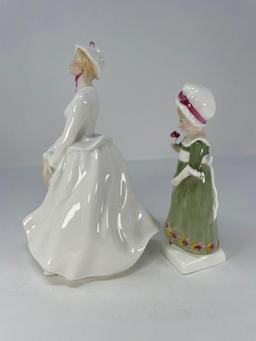 2 Royal Doulton Figures- 1983 "Mary" HN 2374 and 1975 "Ruth" HN 2799