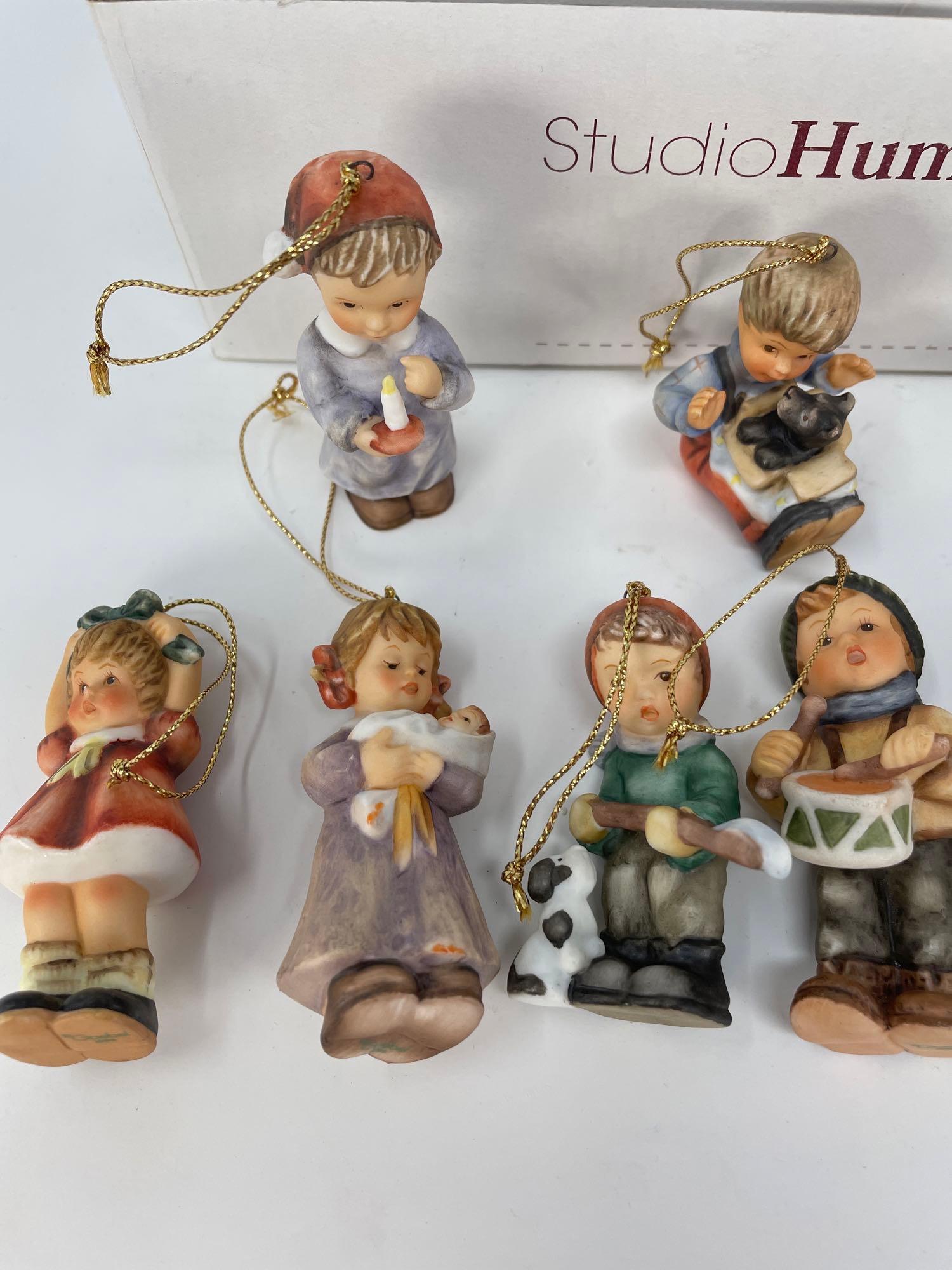10 Goebel Figural Ornaments with Studio Hummel Box