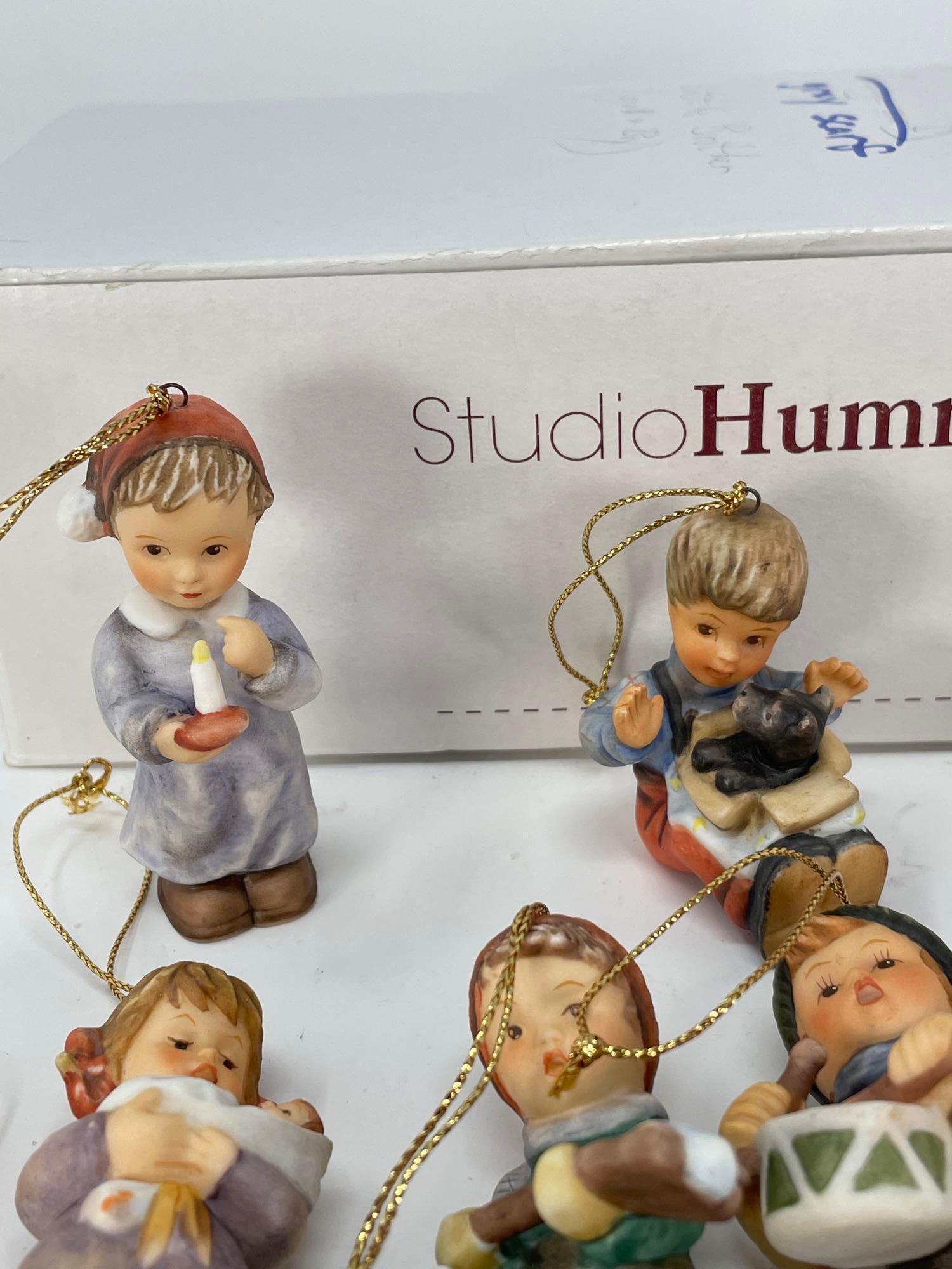 10 Goebel Figural Ornaments with Studio Hummel Box