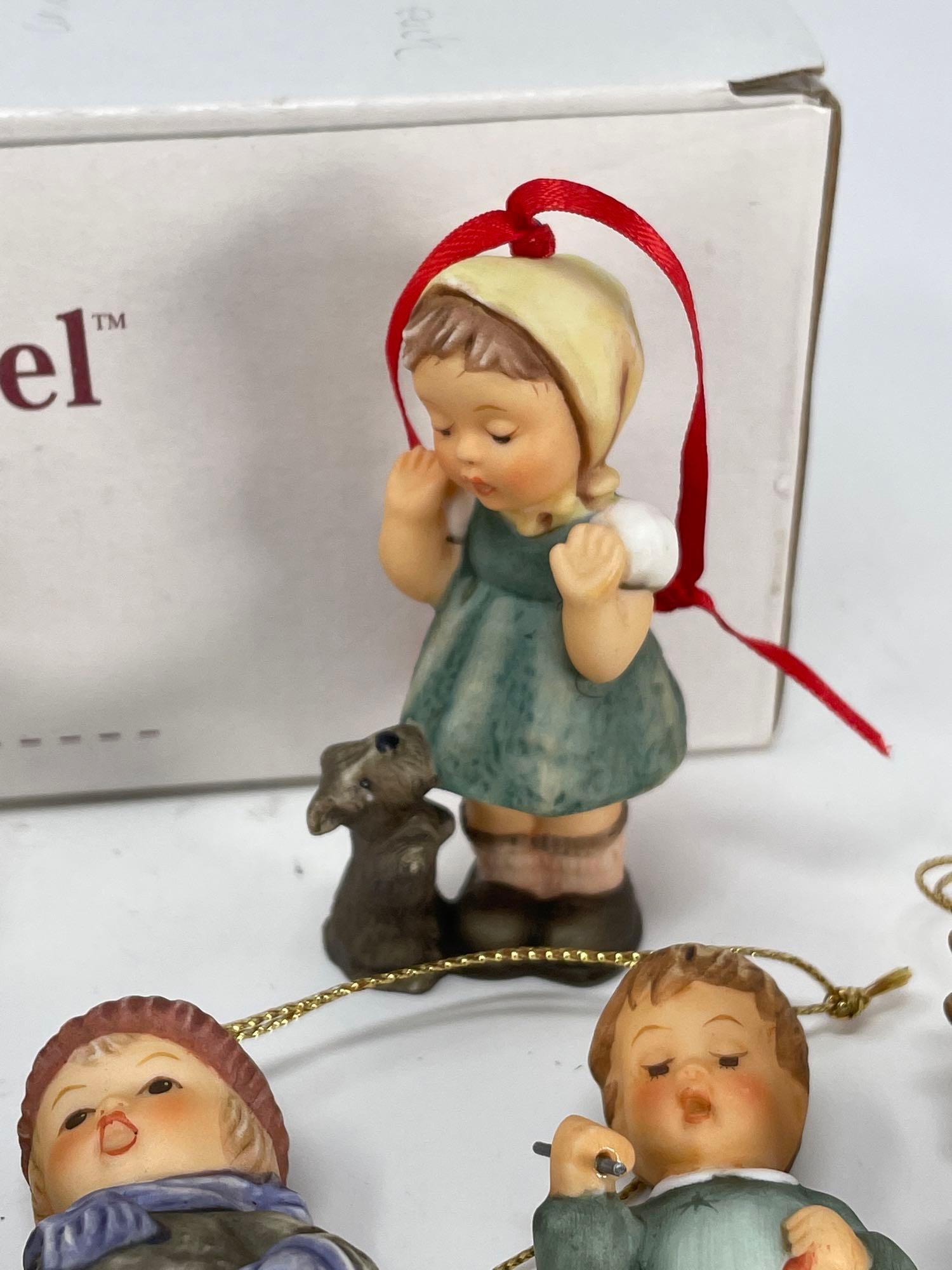 10 Goebel Figural Ornaments with Studio Hummel Box