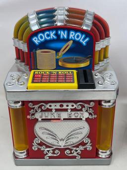 Battery Operated Rock 'N Roll Juke Box and 9 " You Must Remember 19___" Booklets