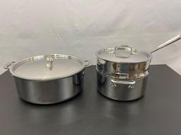 8 Piece Stainless Steel Cookware Set- 4 Pans with Lids