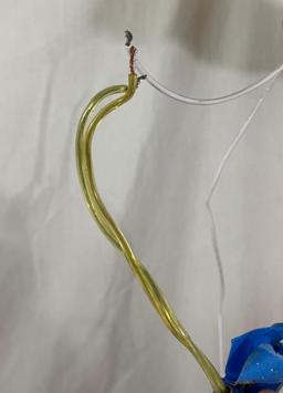 10 light chandelier - gold colored