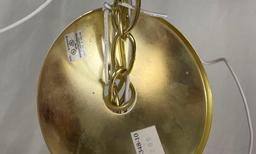 10 light chandelier - gold colored