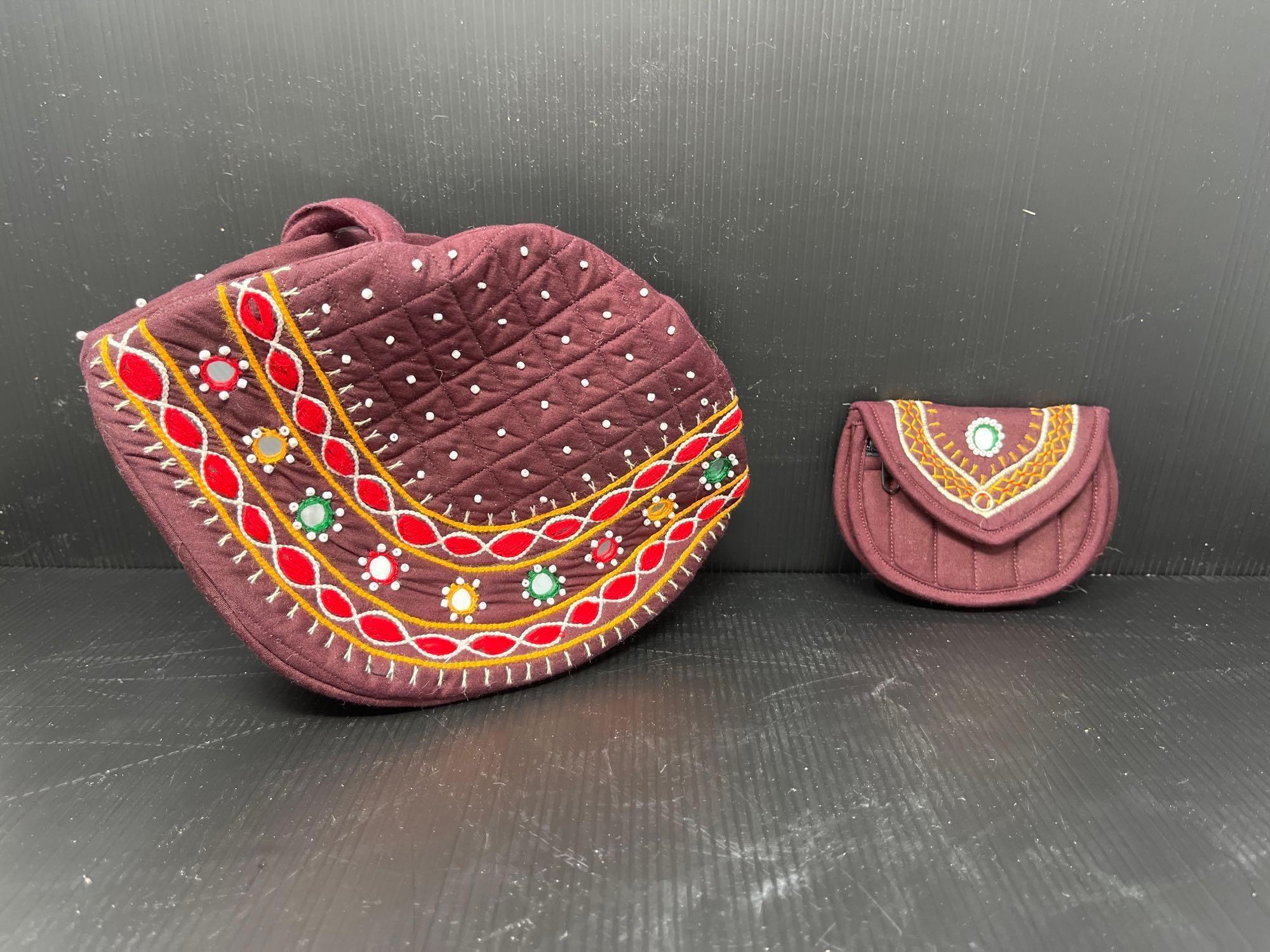 Handmade in India Purse and Coin Purse