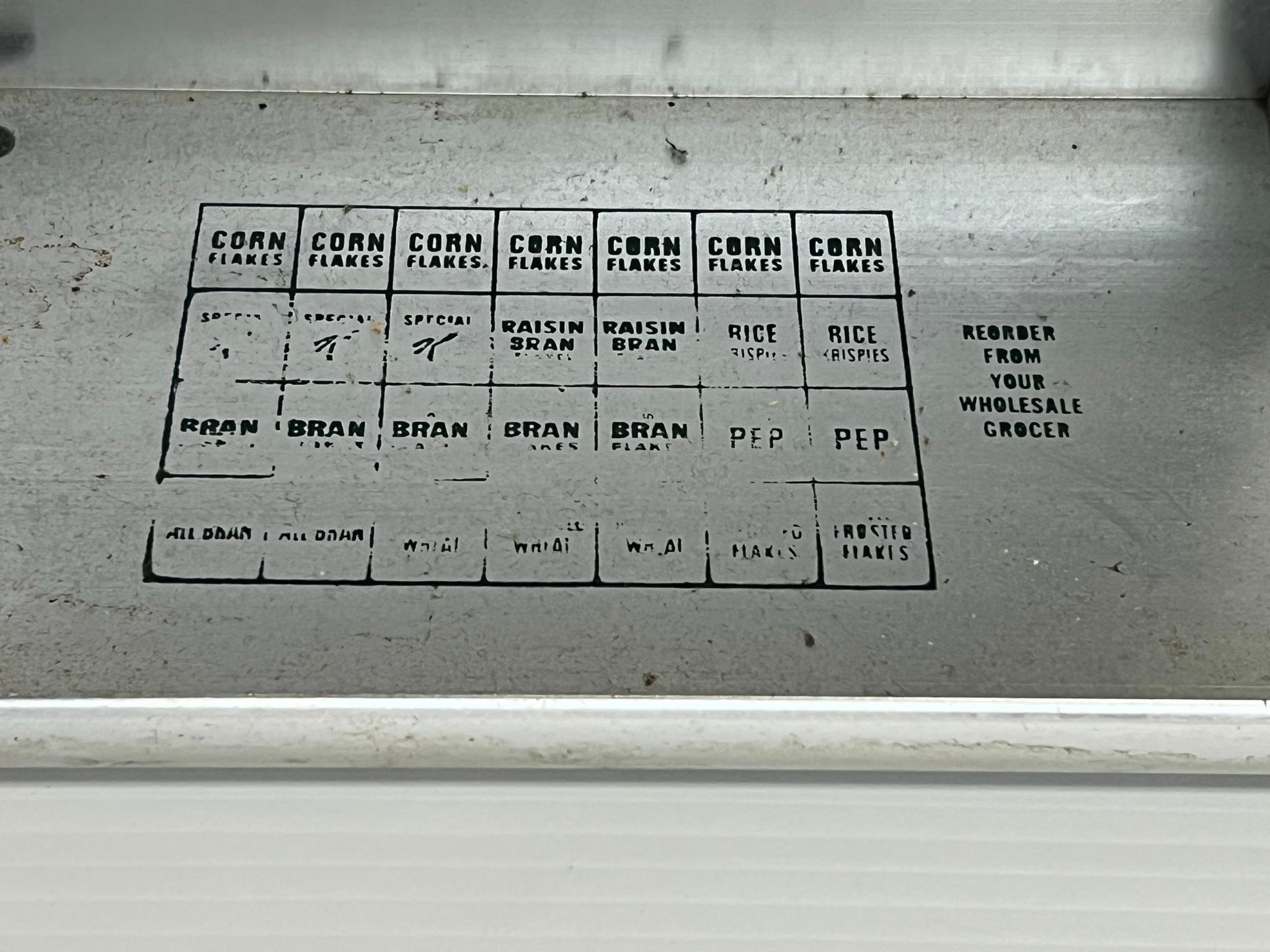 Stainless Steel "Kellogg's" Display Rack