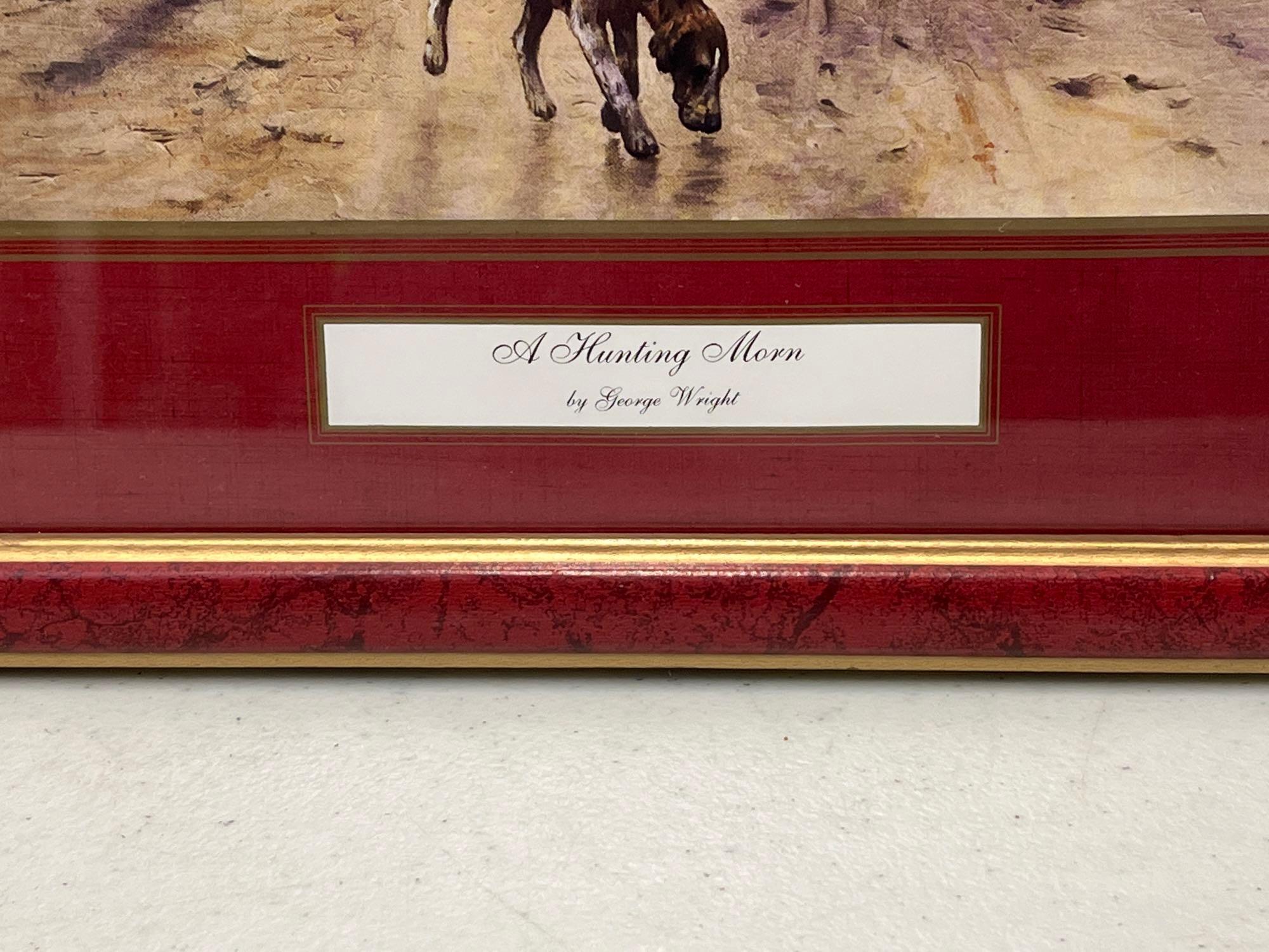 2 Framed Equestrian Prints- "A Hunting Morn" by George Wright and "The Darley of Arabia"