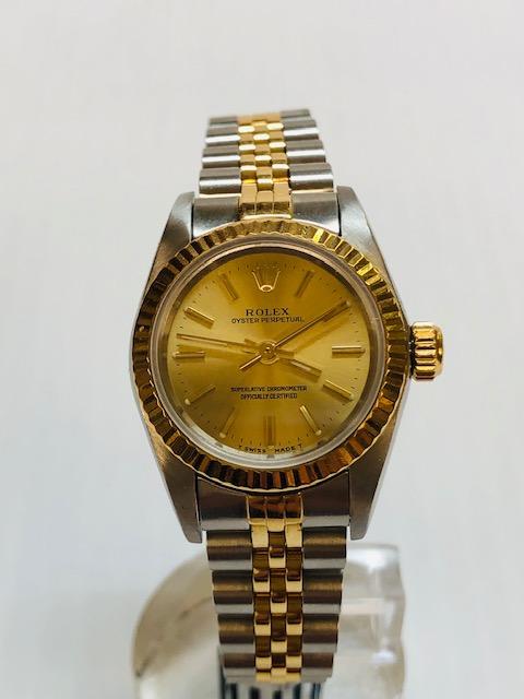 TWO TONE LADY'S ROLEX WATCH