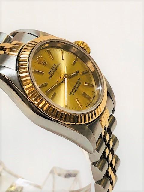 TWO TONE LADY'S ROLEX WATCH