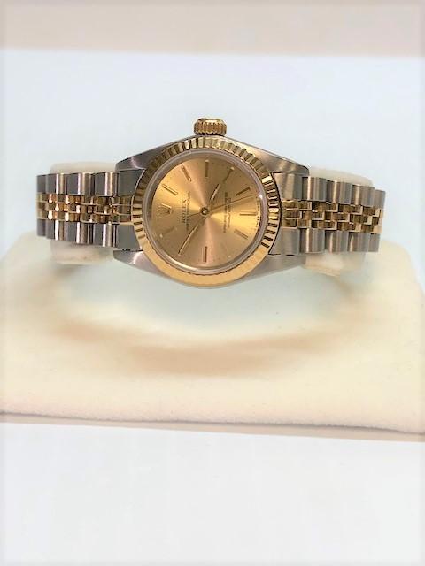 TWO TONE LADY'S ROLEX WATCH