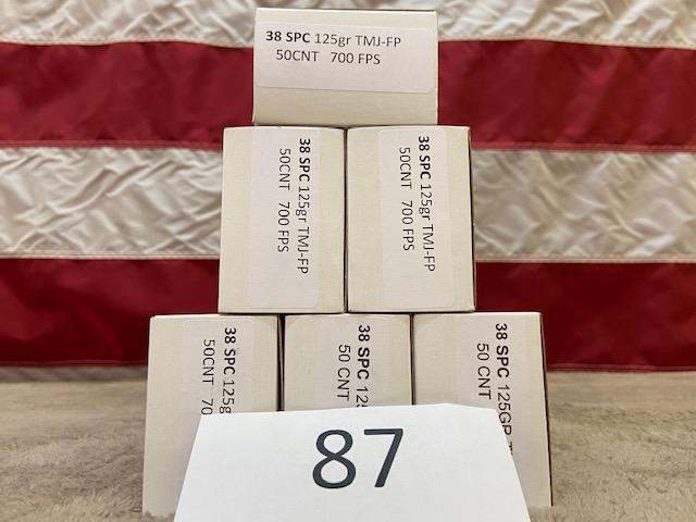 (6) BOXES .38SPC 12GR AMMO