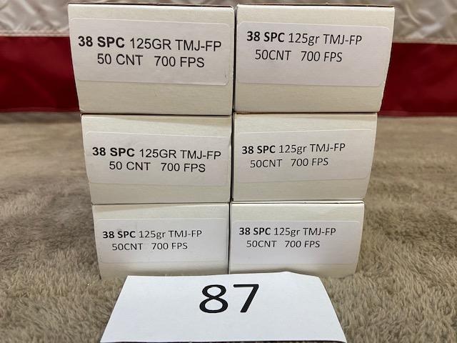 (6) BOXES .38SPC 12GR AMMO