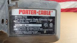 PORTER CABLE MODEL 743 CIRCULAR SAW