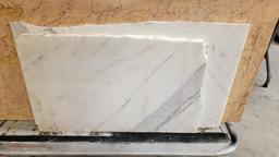 LOT OF MARBLE PIECES - CART NOT INCLUDED