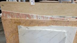 LOT OF MARBLE PIECES - CART NOT INCLUDED
