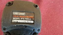 CRAFTSMAN IMPACT WRENCH AND HITACHI DISC GRINDER