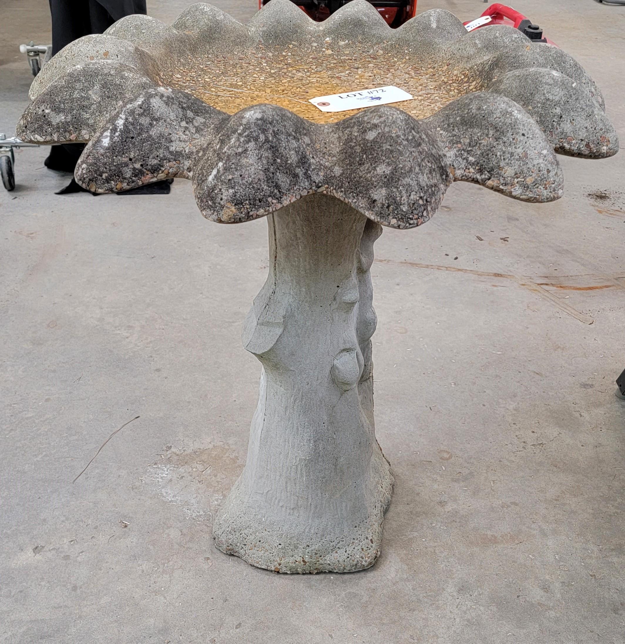 CONCRETE BIRD BATH