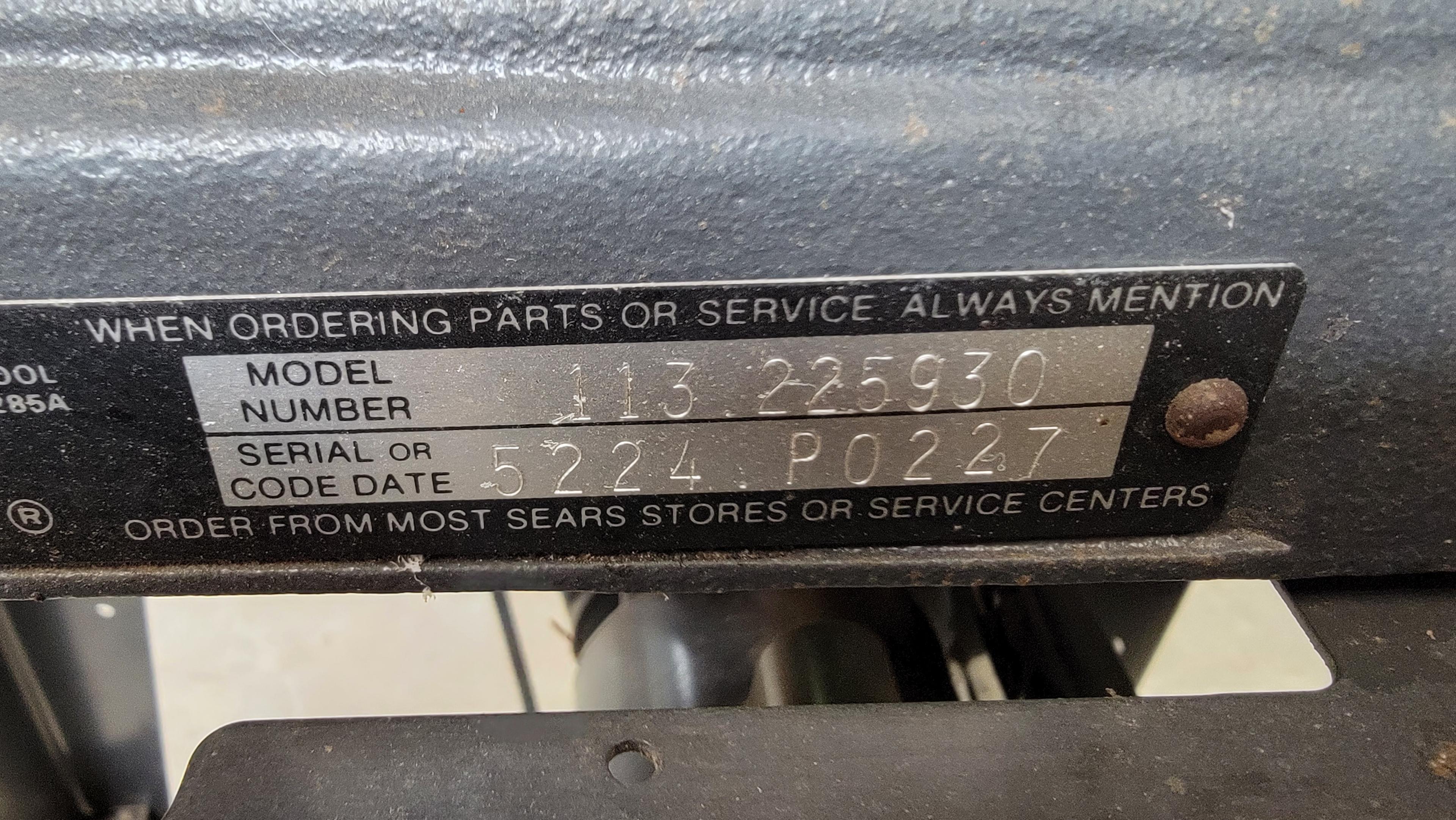 CRAFTSMAN BELT DISC SANDER