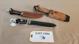 SHEATH KNIVES LOT OF 3
