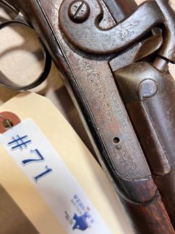 ALBERT AND SONS SIDE BY SIDE BLACK POWDER 12GA SHOTGUN