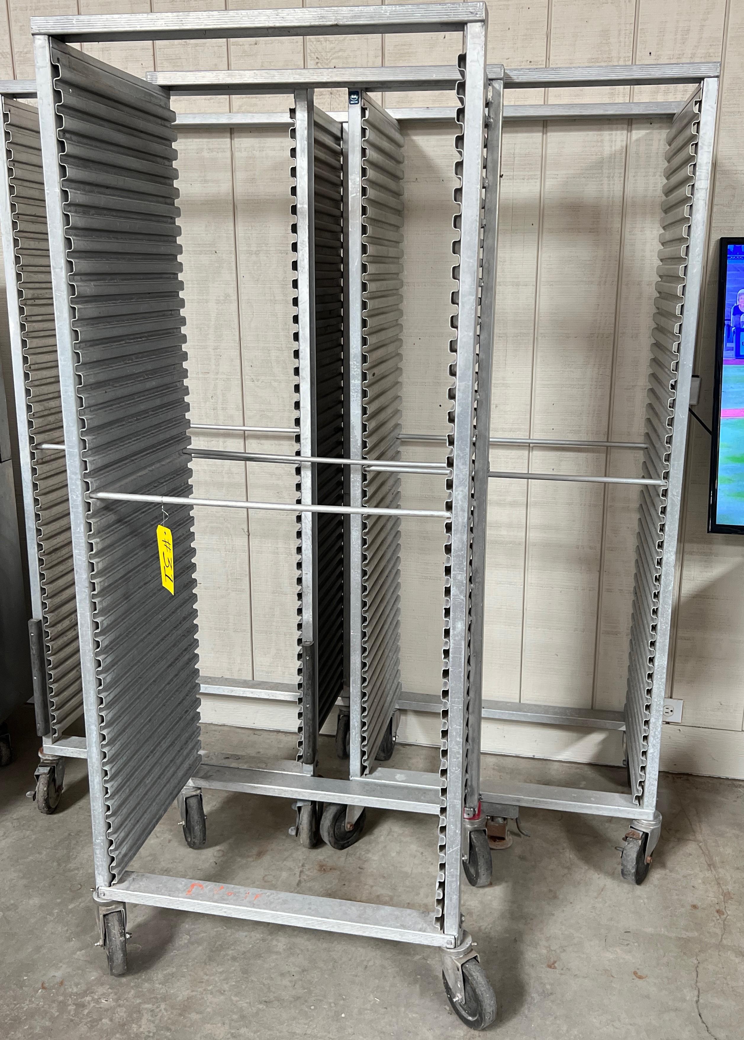 3 ALUMINUM CRES CORE LARGE SHEET PAN RACKS