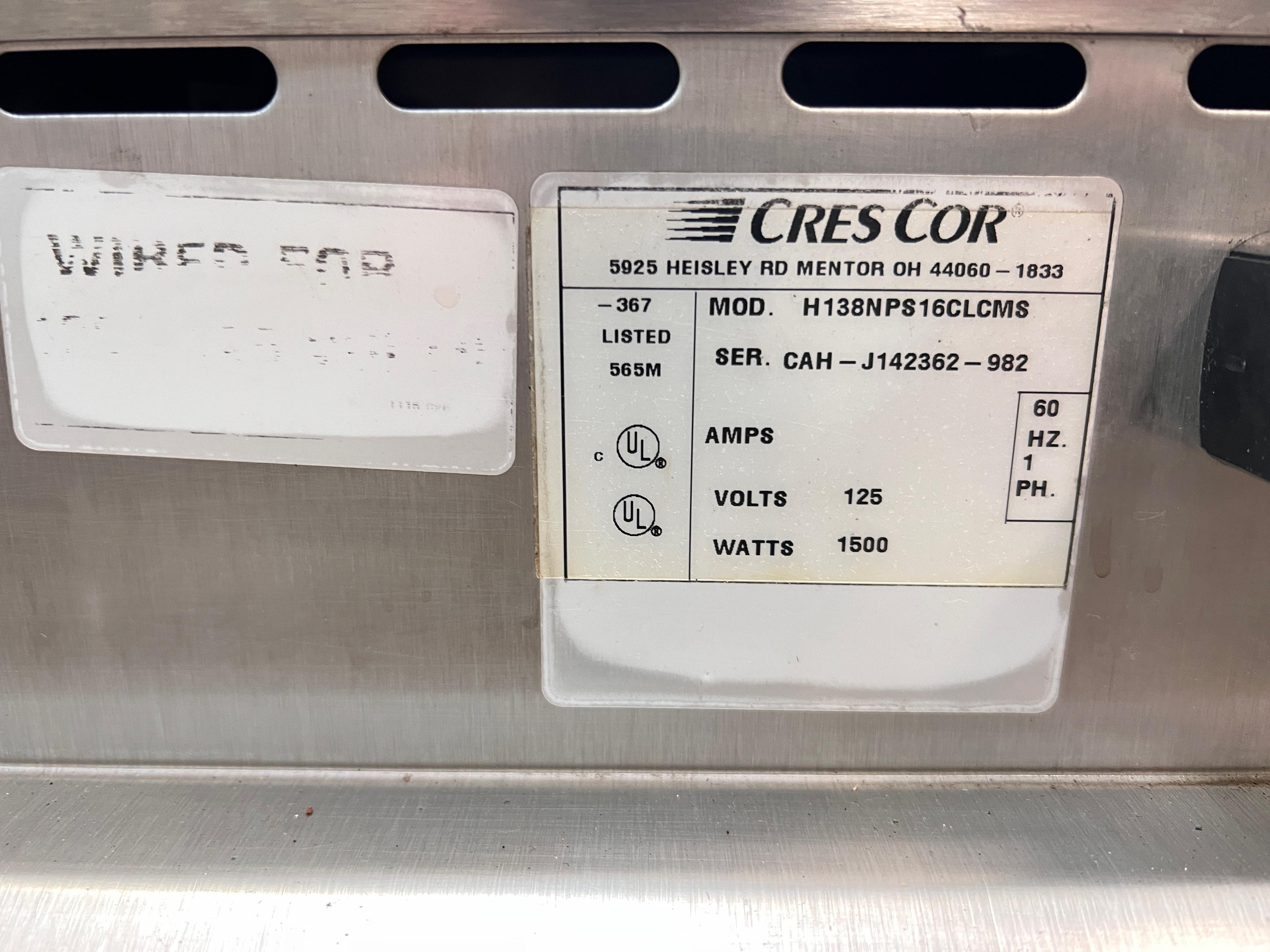 CRESCOR TABLE TOP HOT CABINET