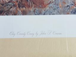 "CLAY COUNTY COVEY" SIGNED PRINT BY JOHN COWAN