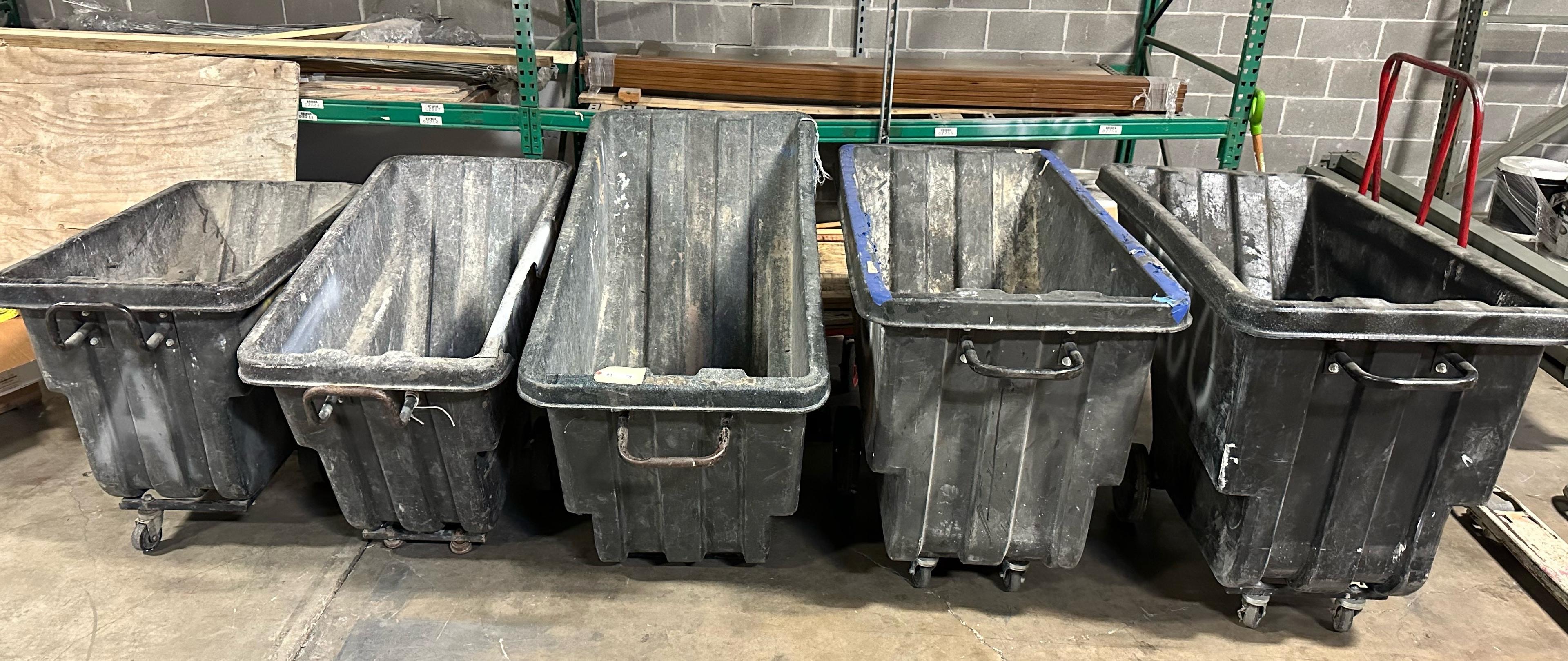 LOT OF (5) DUMP BINS