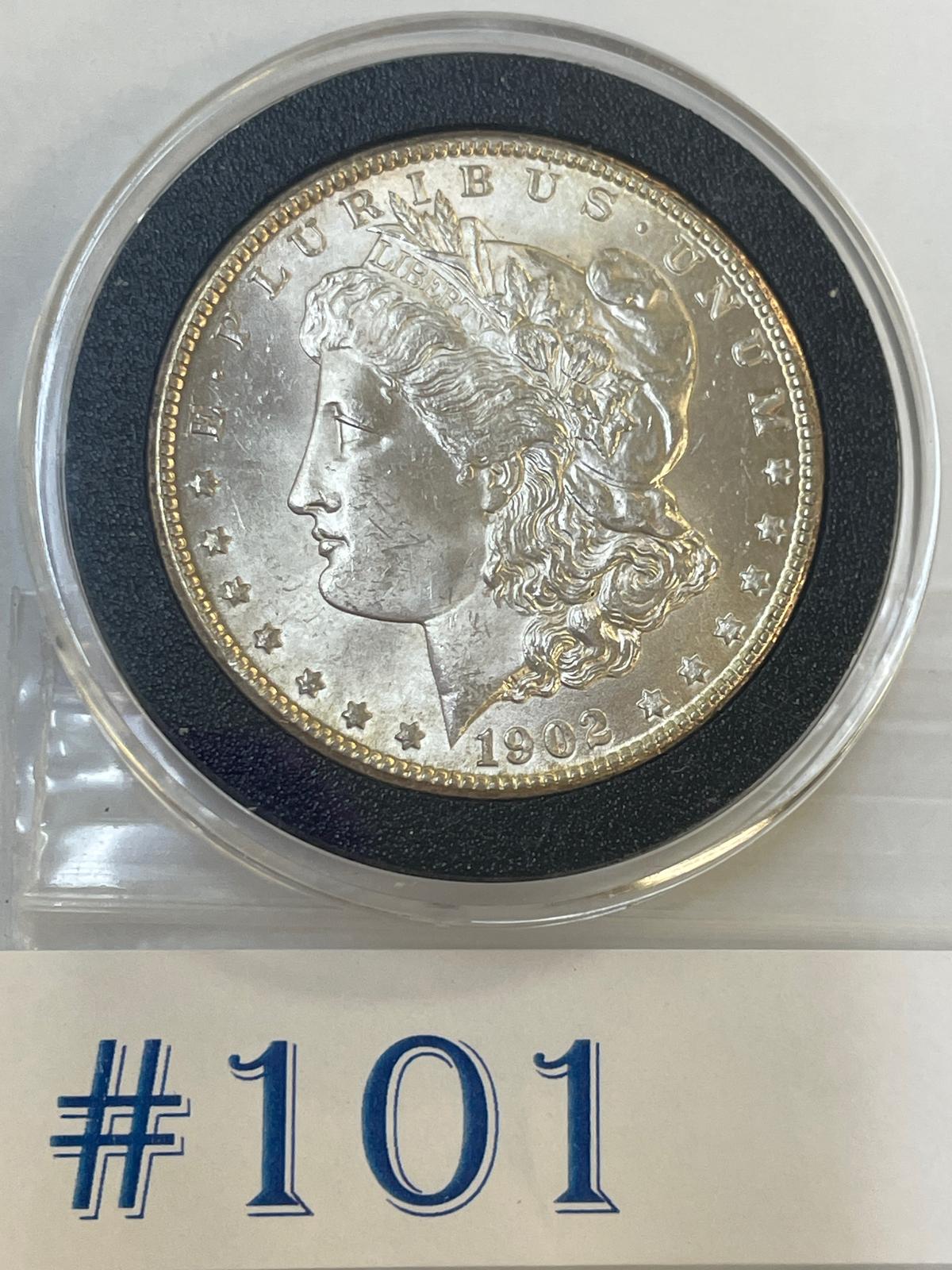 1902-O MORGAN SILVER DOLLAR