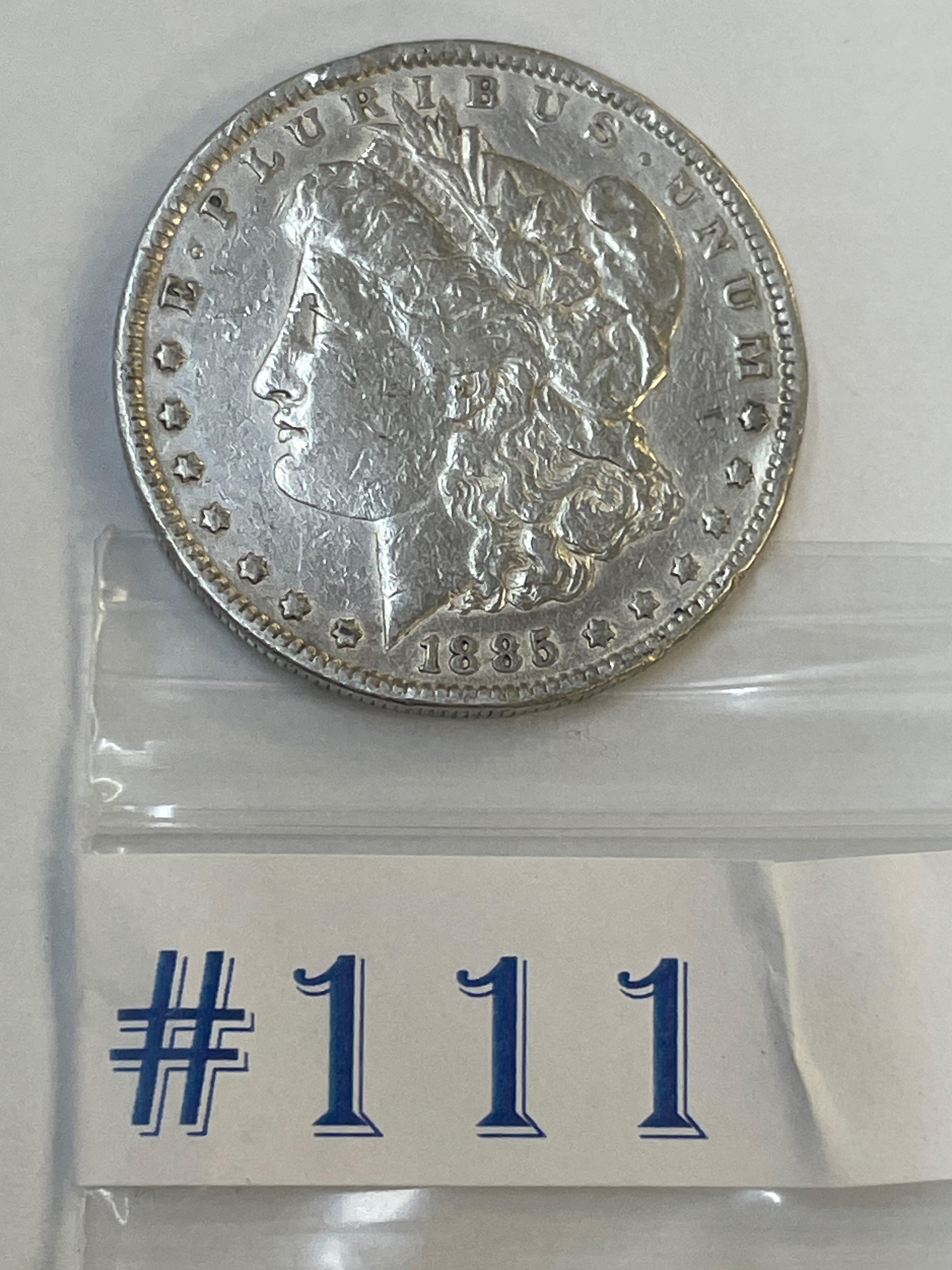 1885 MORGAN SILVER DOLLAR