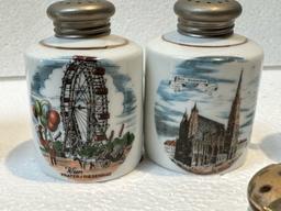 7PC VINTAGE SALT AND PEPPER SETS